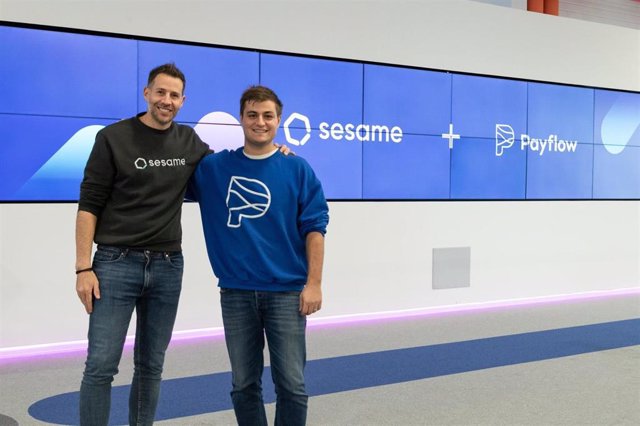 El fundador de Sesame HR, Albert Soriano, y el cofundador de Payflow, Benoit Menardo.