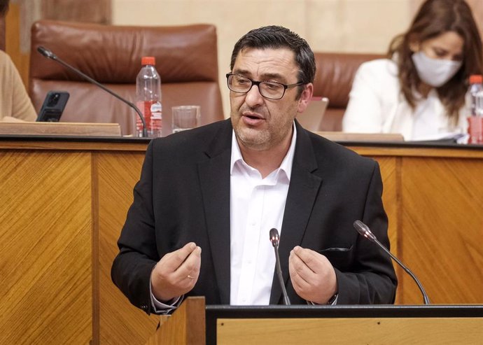 El portavoz adjunto de Unidas Podemos por Andalucía en el Parlamento andaluz, Guzmán Ahumada.