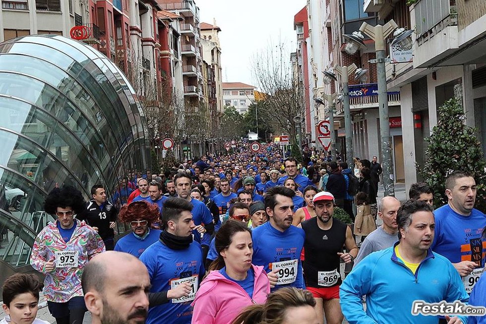 Carrera de San Silvestre en Barakaldo.