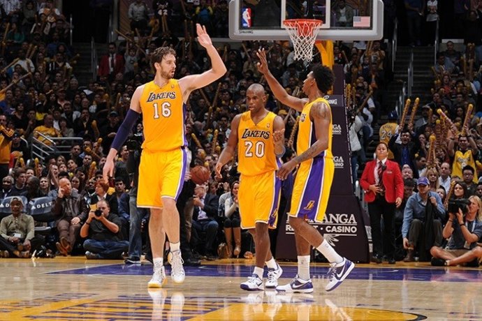 Archivo - Los Angeles Lakers Utah Jazz Pau Gasol