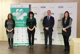 Silvia Vela, directora de Comunicación y Relaciones Institucionales de Fraternidad-Muprespa Natalia Fdez. Laviada, subdirectora general de Prevención, Calidad y Comunicación de la Mutua Octavio Corral, decano de la Facultad de Ciencias de la Salud