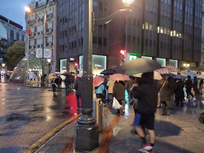 Lluvia en Bilbao