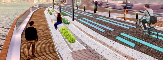 Paseo marítimo que Cimic construirá en Hong Kong