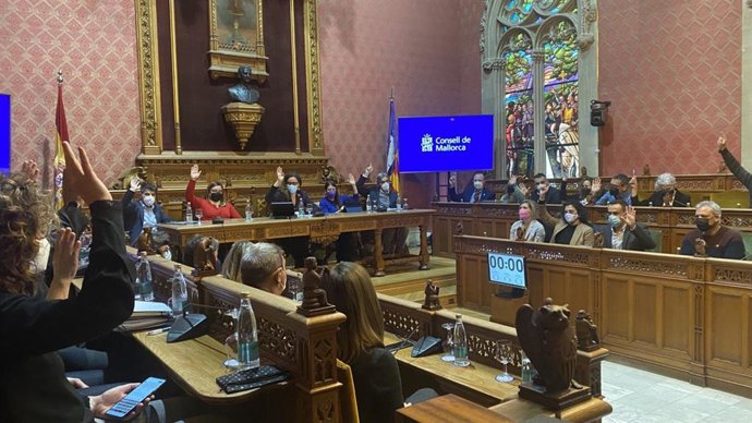 Sesión plenaria del Consell de Mallorca.