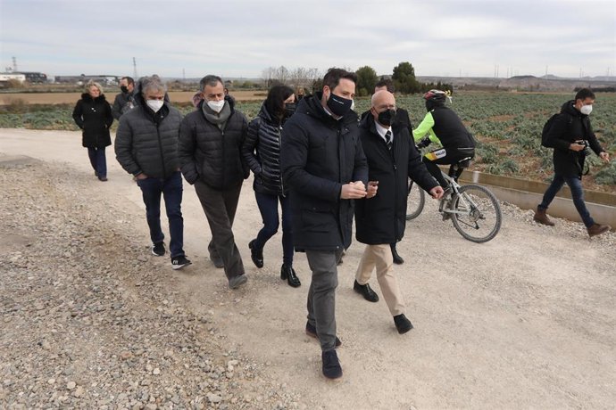 Visita a la ruta ciclable.