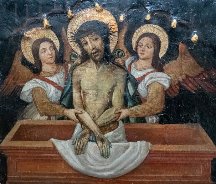 Fotografía de la predela, realizada en 1939