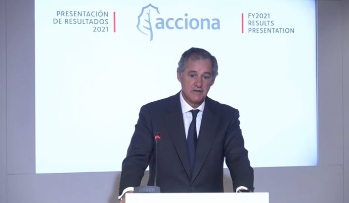 El presidente de Acciona, en una conferencia con analistas