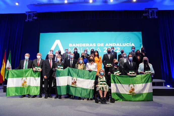 Premiados  con las Banderas de Andalucía en Málaga