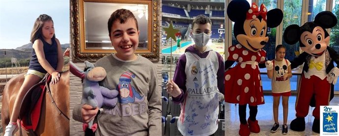 Daría montar a caballo, Ander tener un muñeco Ígor, Raúl ir a un partido del Real Madrid de Baloncesto y María conocer a Mickey y Minnie, son algunos de los deseos que la Fundación Pequeño Deseo, hace realidad a niños que sufren el síndrome de Dravet.