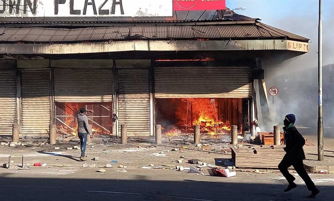 Disturbios en Johannesburgo, Sudáfrica