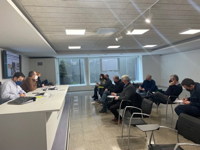 Un momento de la reunión con las organizaciones agrarias