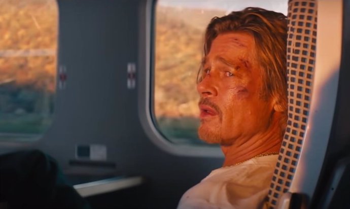 Brad Pitt es un asesino a sueldo en el trampantojo de tráiler de Bullet Train