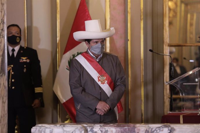 El presidente de Perú, Pedro Castillo