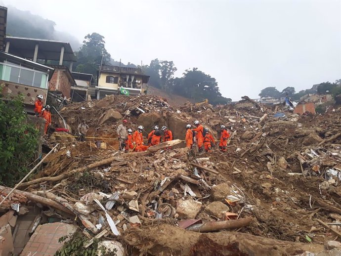 Inundaciones en Petrópolis, en el sur de Brasil