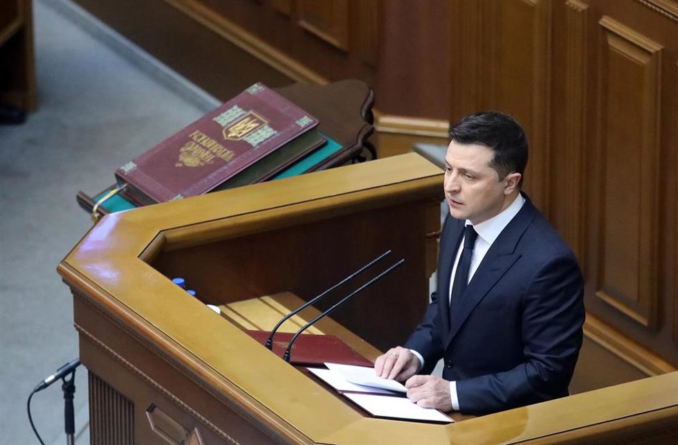 El presidente de Ucrania, Volodimir Zelenski