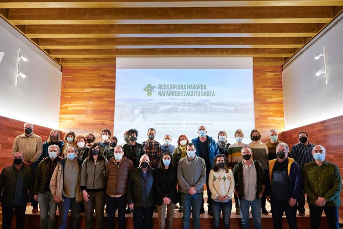Asistentes a la reunión de la Asamblea de la Red Explora Navarra