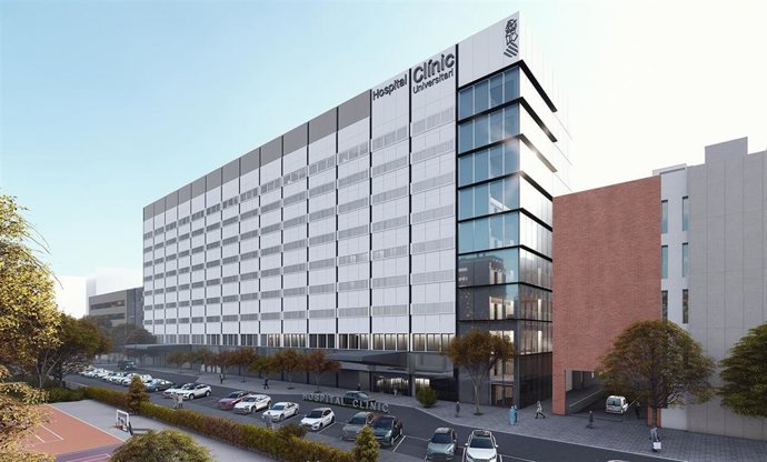 Archivo - Vista dle proyecto del nuevo edificio de hospitalizaciones del Clínico