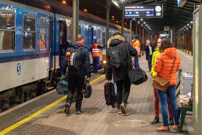 Trens habilitats per a refugiats arriben a República Txeca