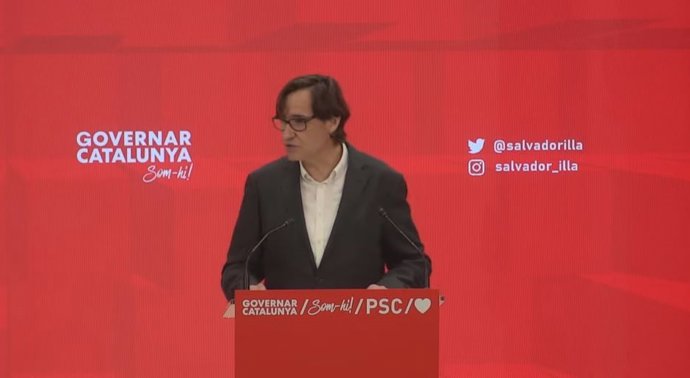 El líder del PSC en el Parlament, Salvador Illa