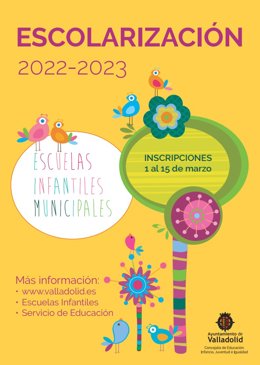 El Ayuntamiento de Valladolid abre el plazo de escolarización en las once escuelas infantiles para el curso 2022-2023