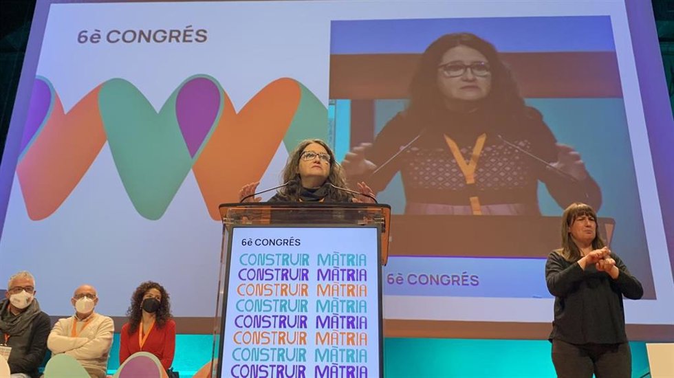 Mónica Oltra en el 6 Congrés Ordinari de Iniciativa- Compromís