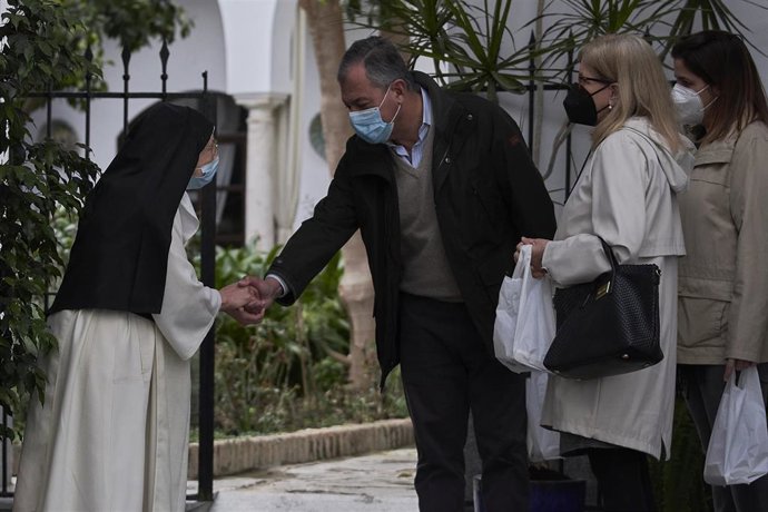José Luis Sanz en el convento de Madre de Dios