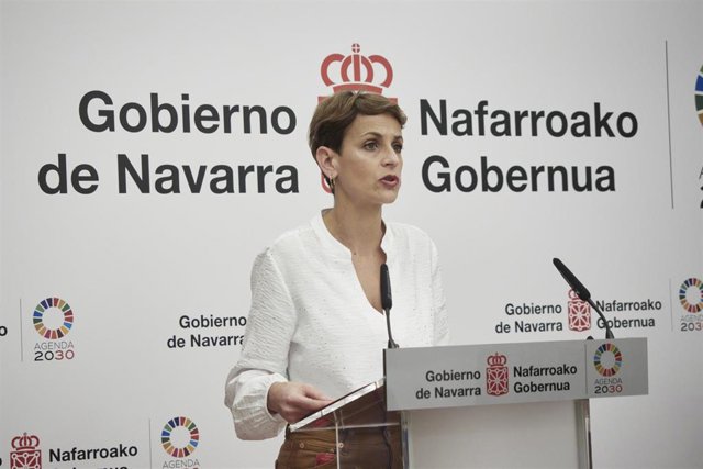 La presidenta de Navarra, María Chivite