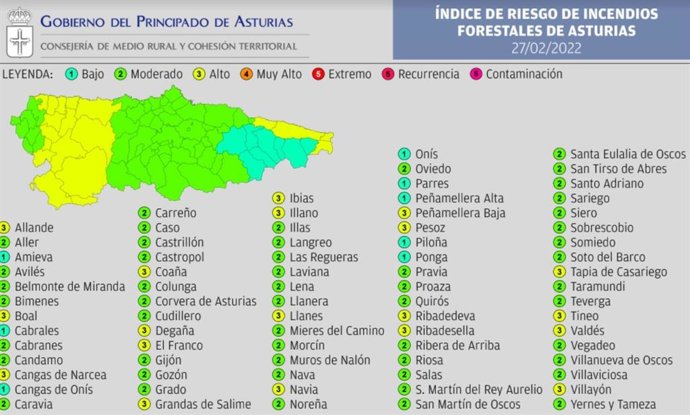 Riesgo por incendios forestales