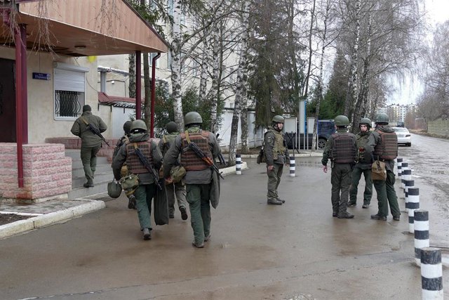 Imagen de archivo de la invasión rusa de Ucrania