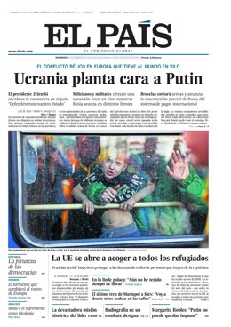 Portada de El País.
