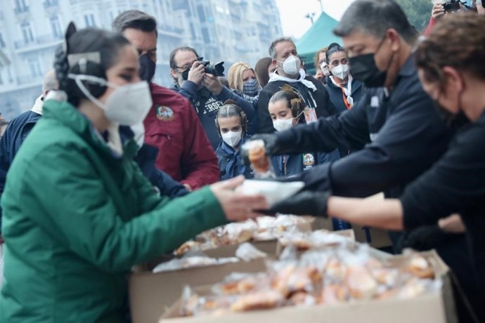 Desayuno fallero en Valncia