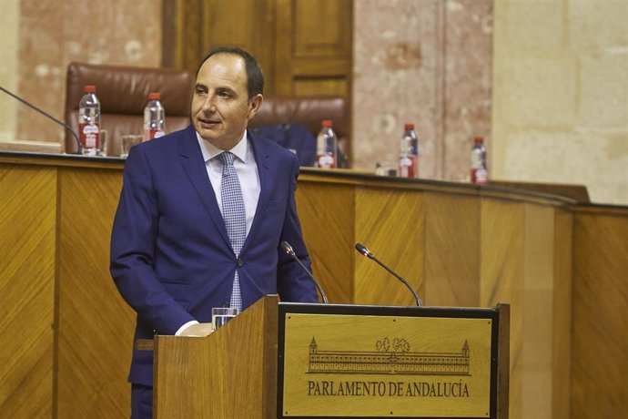 Archivo - El diputado del grupo parlamentario Vox, Francisco José Ocaña, en una foto de archivo en el Parlamento andaluz.