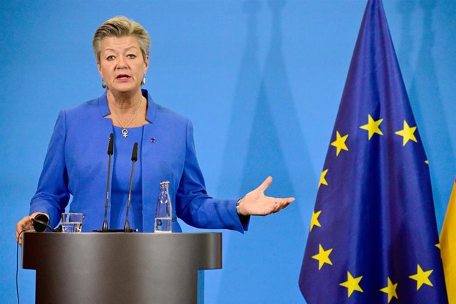 Archivo - La comisaria de Interior de la Unión Europea, Ylva Johansson