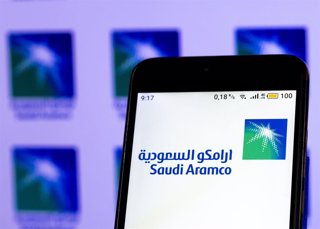 Logotipo de la empresa de hidrocarburos estatal saudí, Aramco