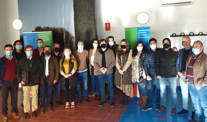 Reunión comarcal del Andévalo del reto demográfico