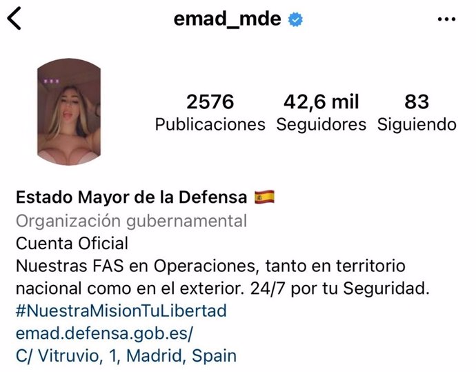 Captura del perfil del EMAD.