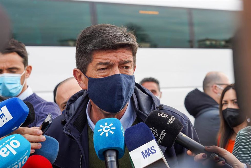 El vicepresidente de la Junta de Andalucía y consejero de Turismo, Regeneración, Justicia y Administración Local, Juan Marín
