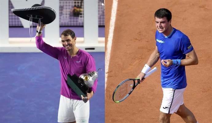 Archivo - Los tenistas españoles Rafa Nadal y Pedro Martínez