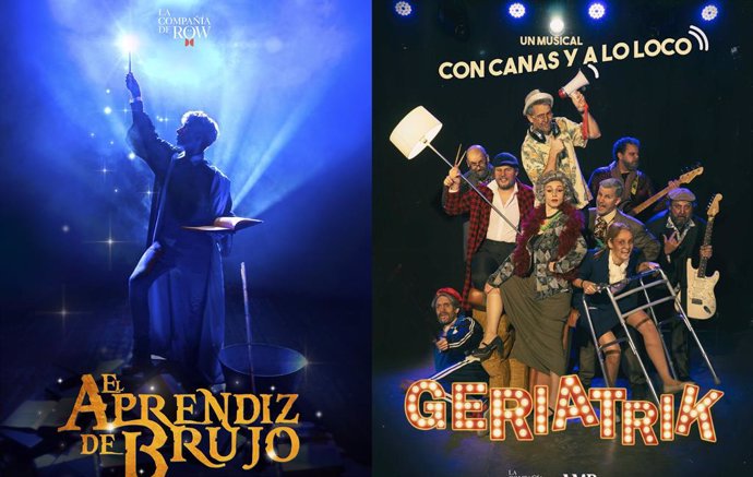 El Teatro Flumen de Valncia estrena el próximo viernes, 4 de marzo, los musicales 'Geriatrik,¡con canas y a lo loco!' y 'El Aprendiz de Brujo'.