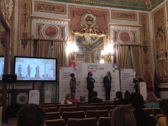 Archivo - Entrega de los Premios Pyme del Año 2021 de la Cámara de Comercio de Madrid.