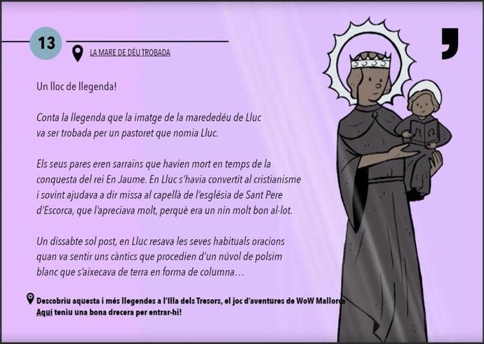 Cartel de la Ruta WoW 2022 en Mallorca.