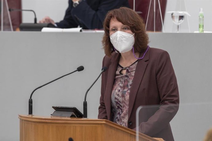 La portavoz de Podemos en la Asamblea Regional de Murcia, María Marín