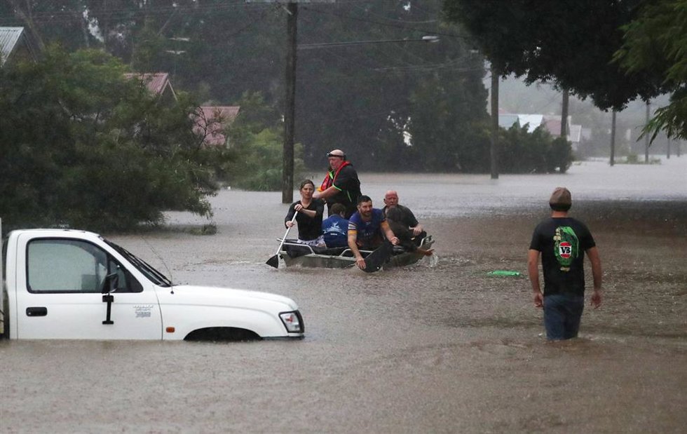Inundaciones en Lismore, Nueva Gales del Sur (sureste de Australia).