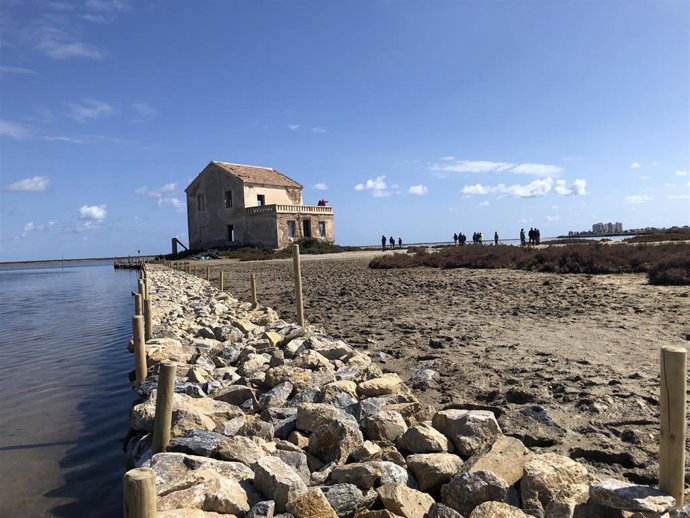 La Encañizada del Ventorrillo, donde se llevan a cabo las actuaciones de recuperación que ahora se detendrán hasta septiembre.