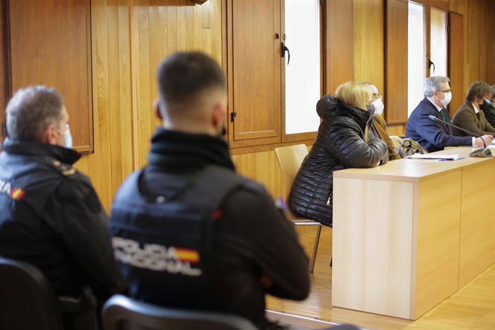 Ana Sandamil en la Audiencia Provincial de Lugo el día en el que el jurado la declaró culpable de asesinato.