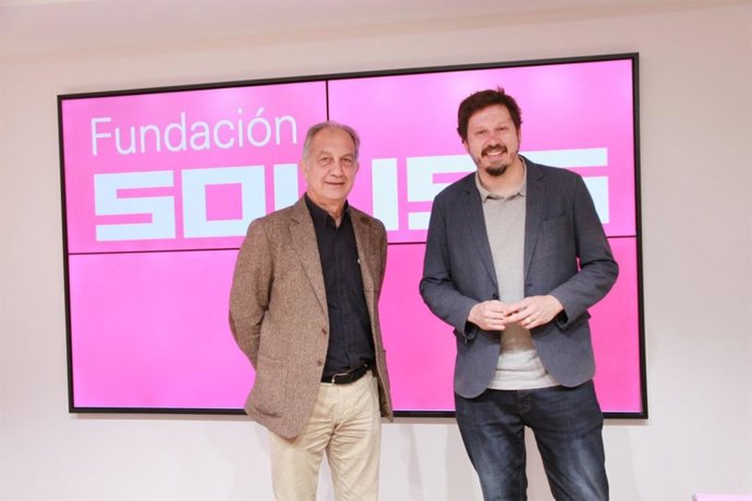 El presidente de Cecap, Andrés Martínez Medina, y el patrono de la Fundación Soliss, Celedonio Morales