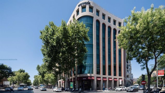 Archivo - Oficinas de WeWork en Paseo de la Castellana 43, Madrid.