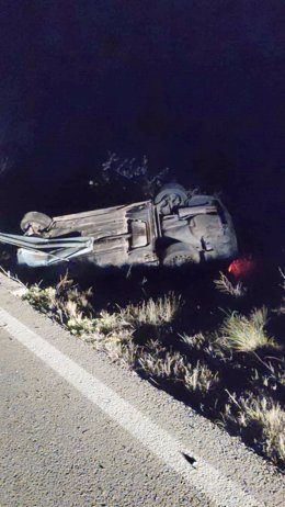 Rescatado en Cervera un conductor que sufrió un accidente y que triplicaba la tasa de alcohol permitida