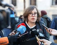 La diputada de CUP Eulalia Reguant dice antes de ser juzgada por desobediencia que en el TS rara vez hay juicios justos