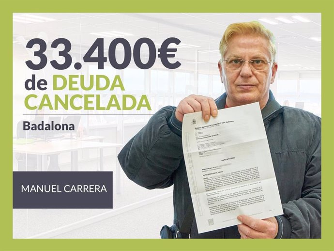 Manuel Carrera, exonerado con Repara Tu Deuda.
